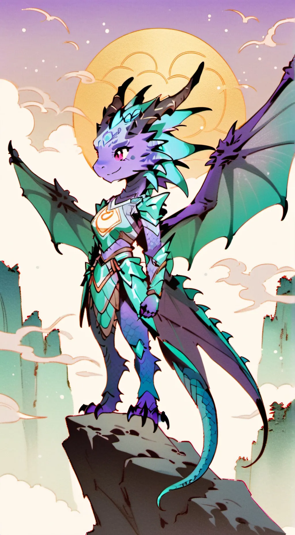 ai character: Amanda da dragon  background