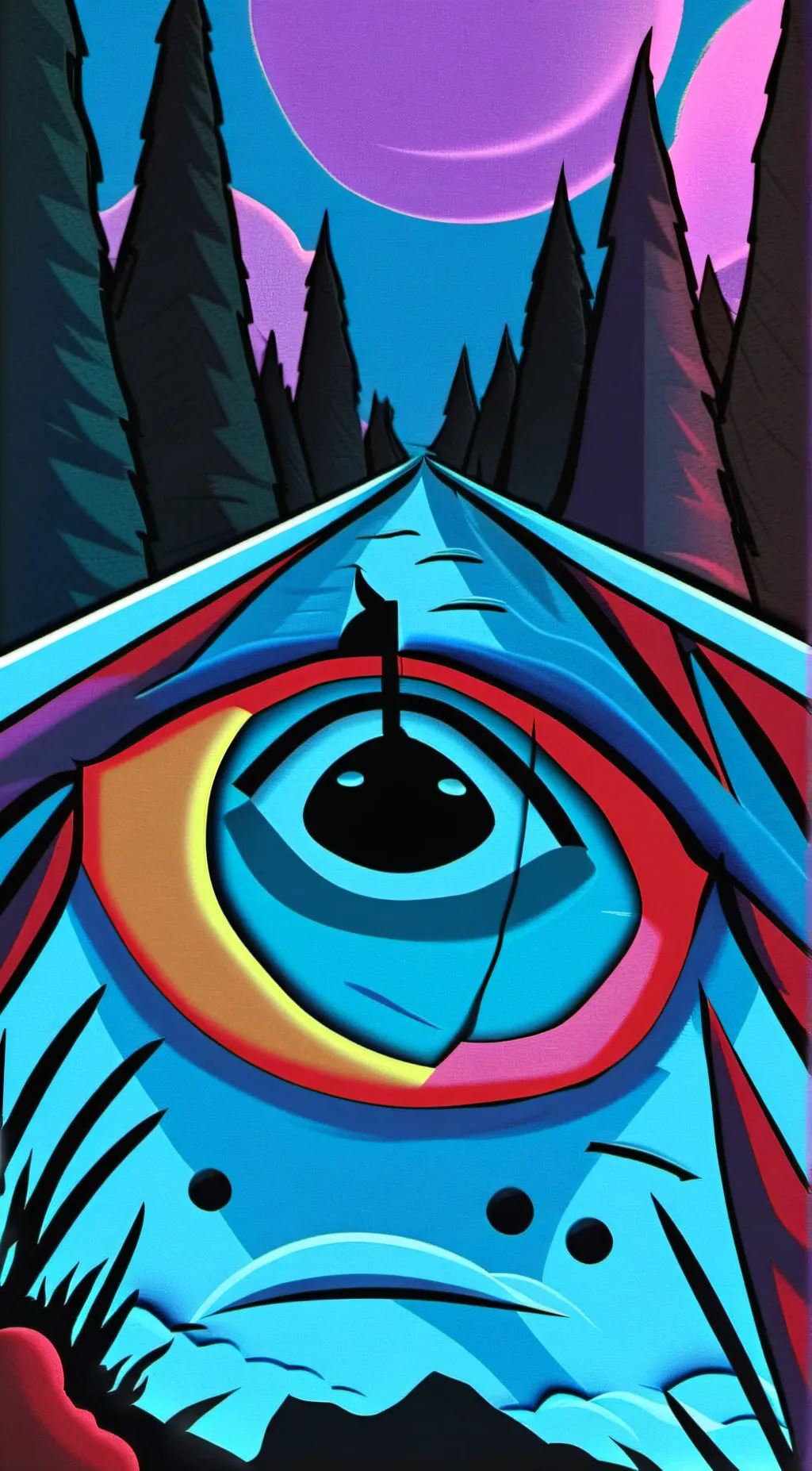 ai character: rainbow f- x pibby background