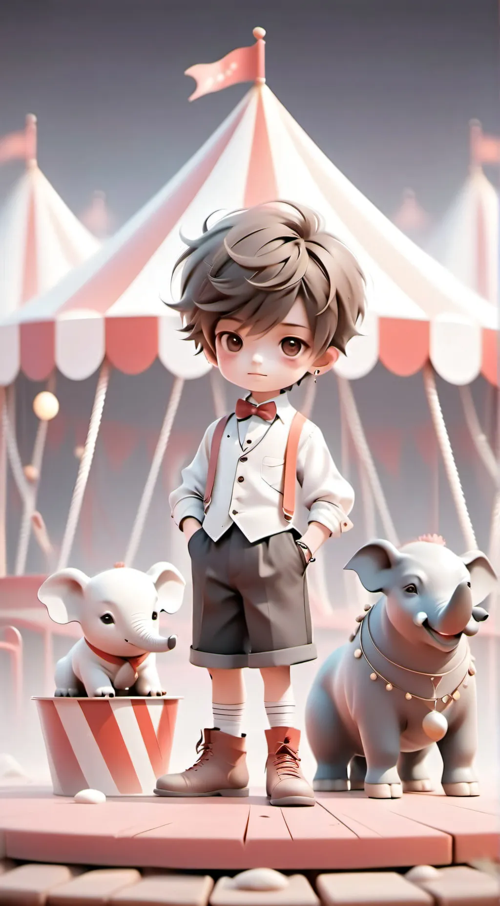 ai character: circus background