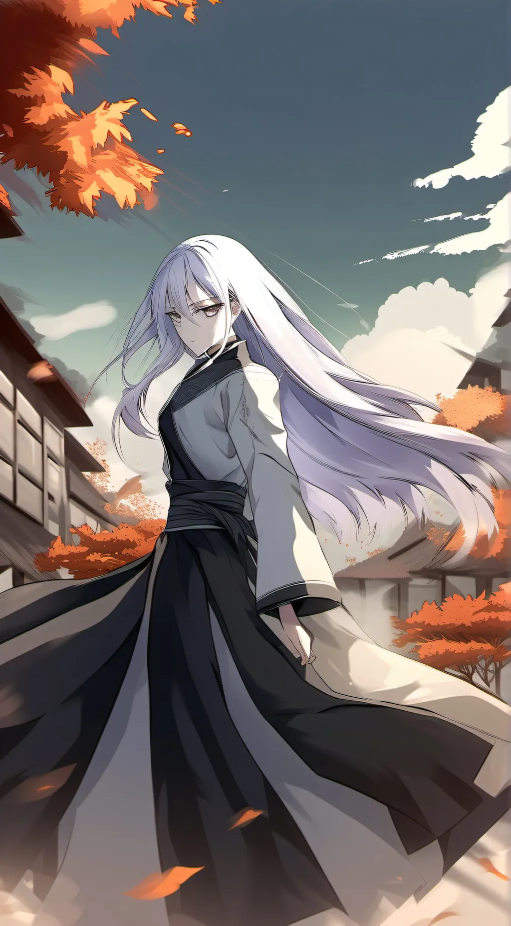 ai character: Yukire Ice Hashira background