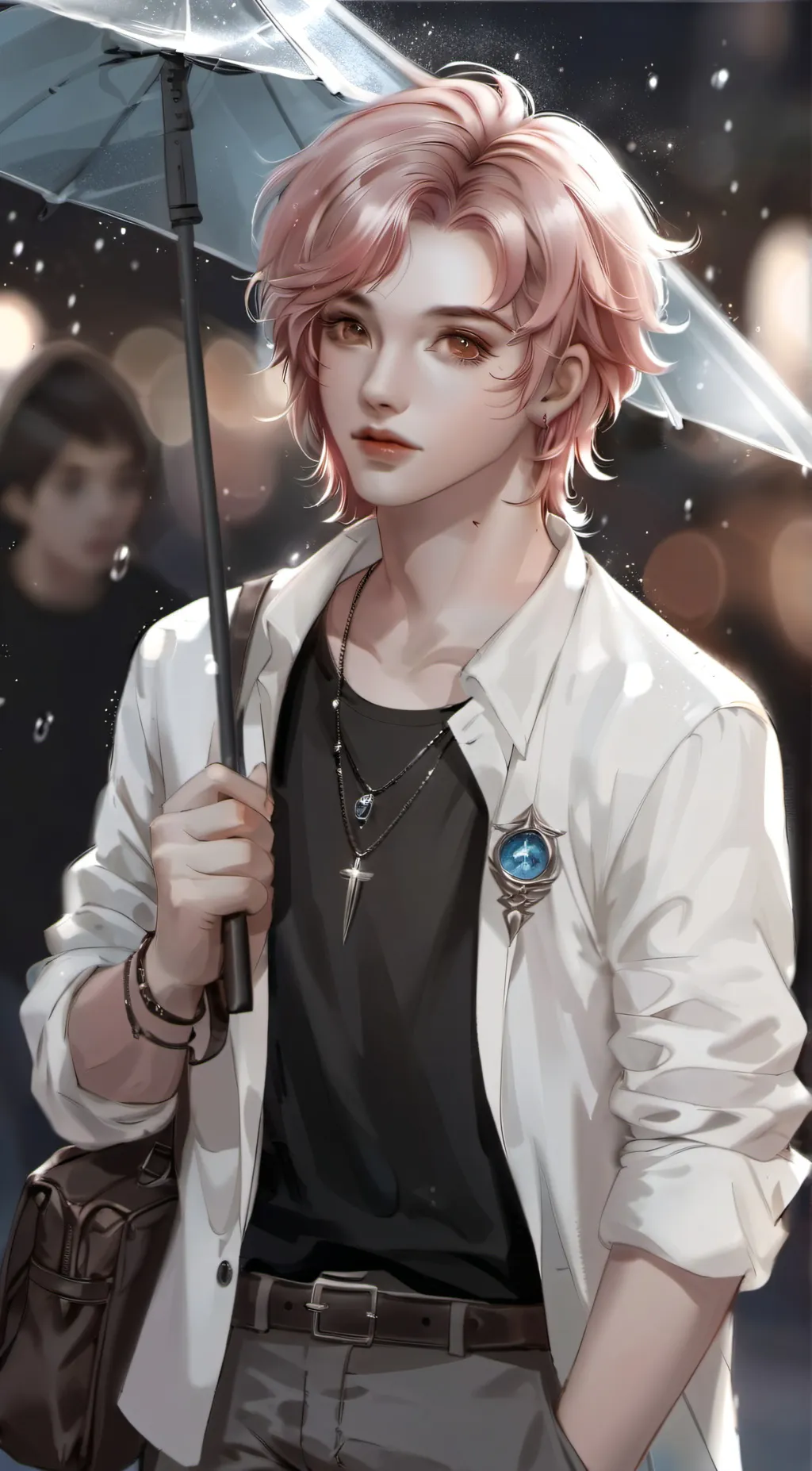 ai character: Asher ✌️😊 background