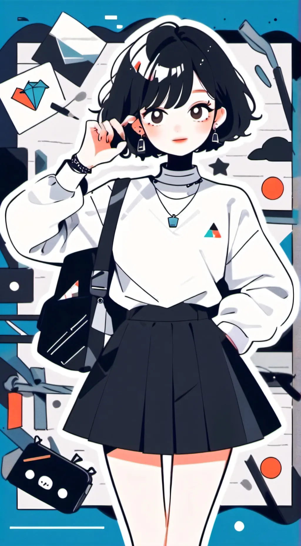 ai character: angel background