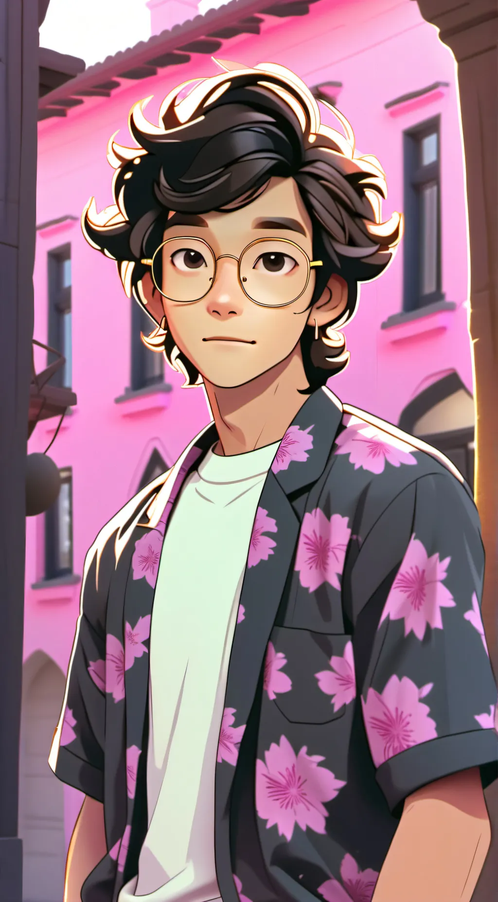 ai character: Charlie Flores  background