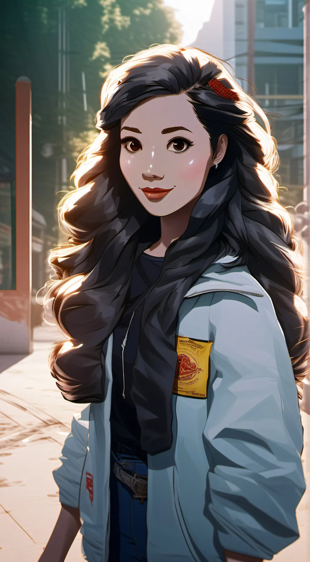 ai character: Lilly background