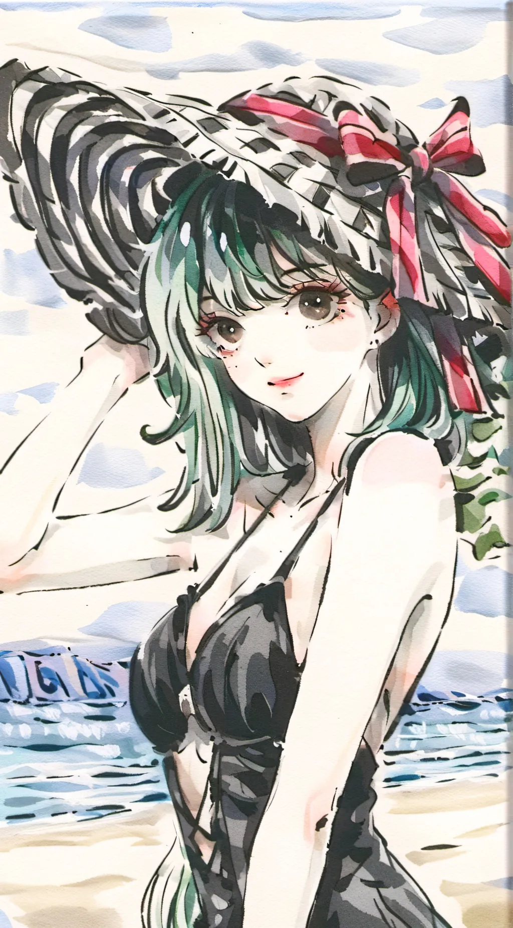 ai character: Ivory background