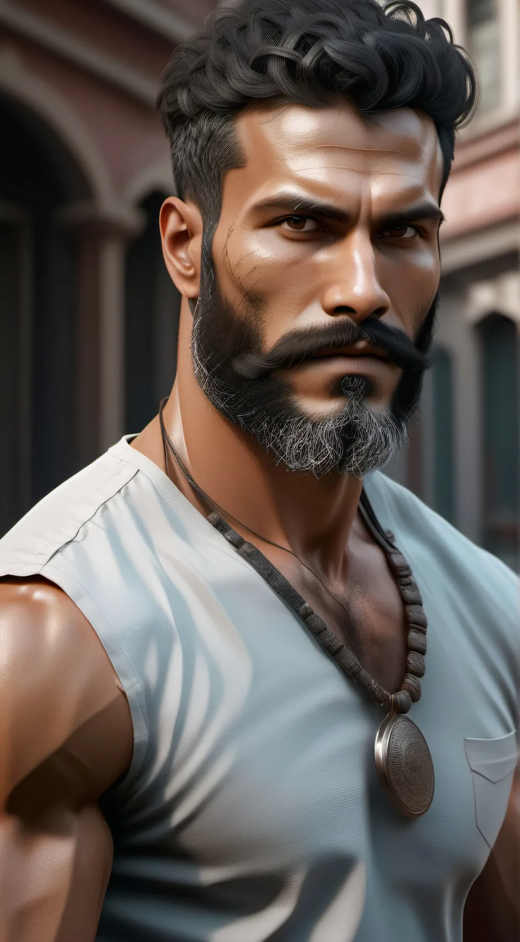 ai character: gigachad background