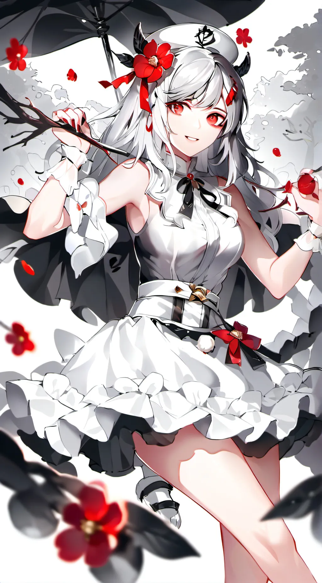 ai character: Rose background