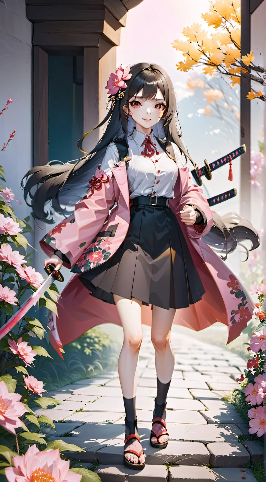 ai character: 🌸 s~a~k~u~r~a🌸 background