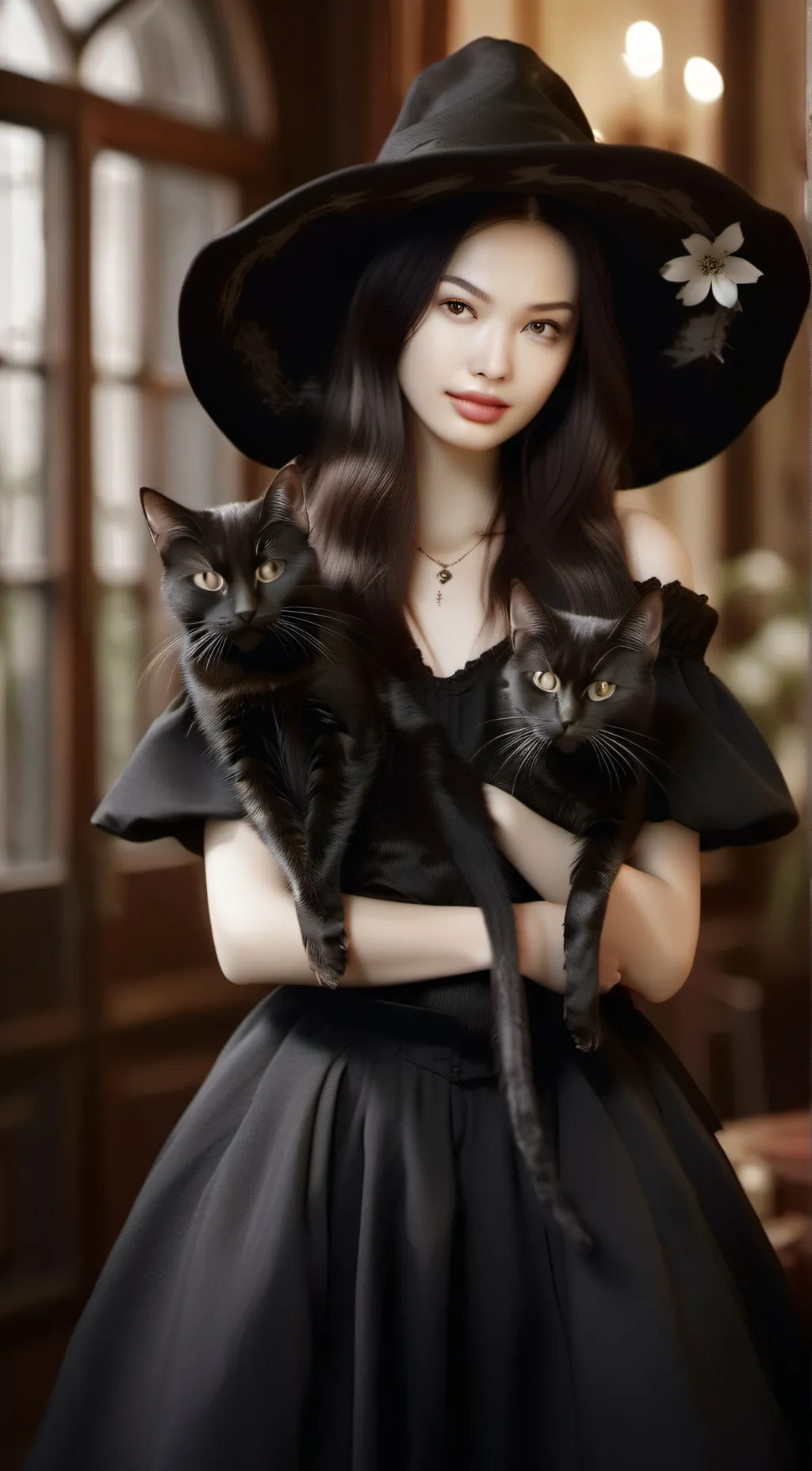 ai character: Black Dahlia background