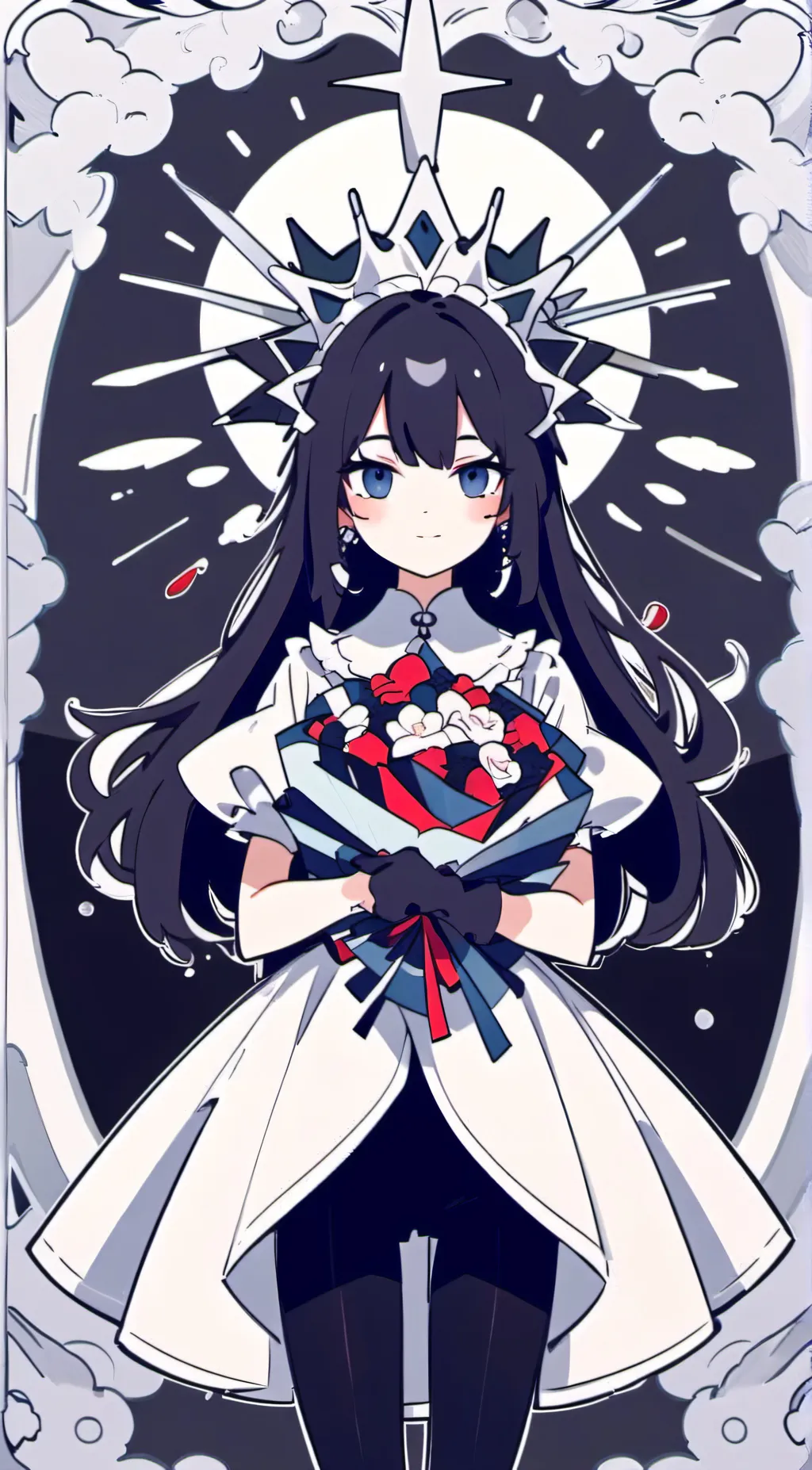 ai character: Miss circle  background