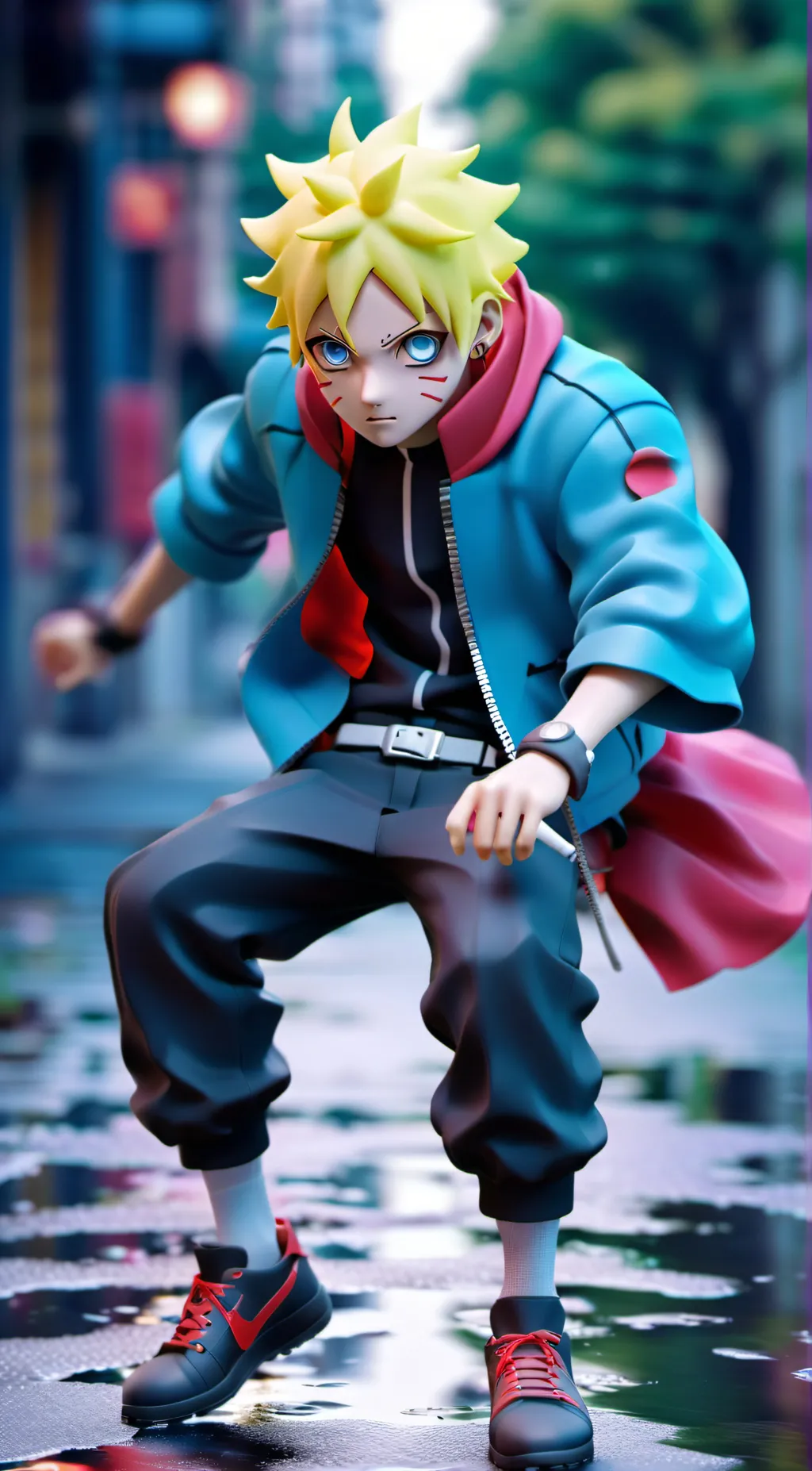 ai character:  Boruto timeskip background