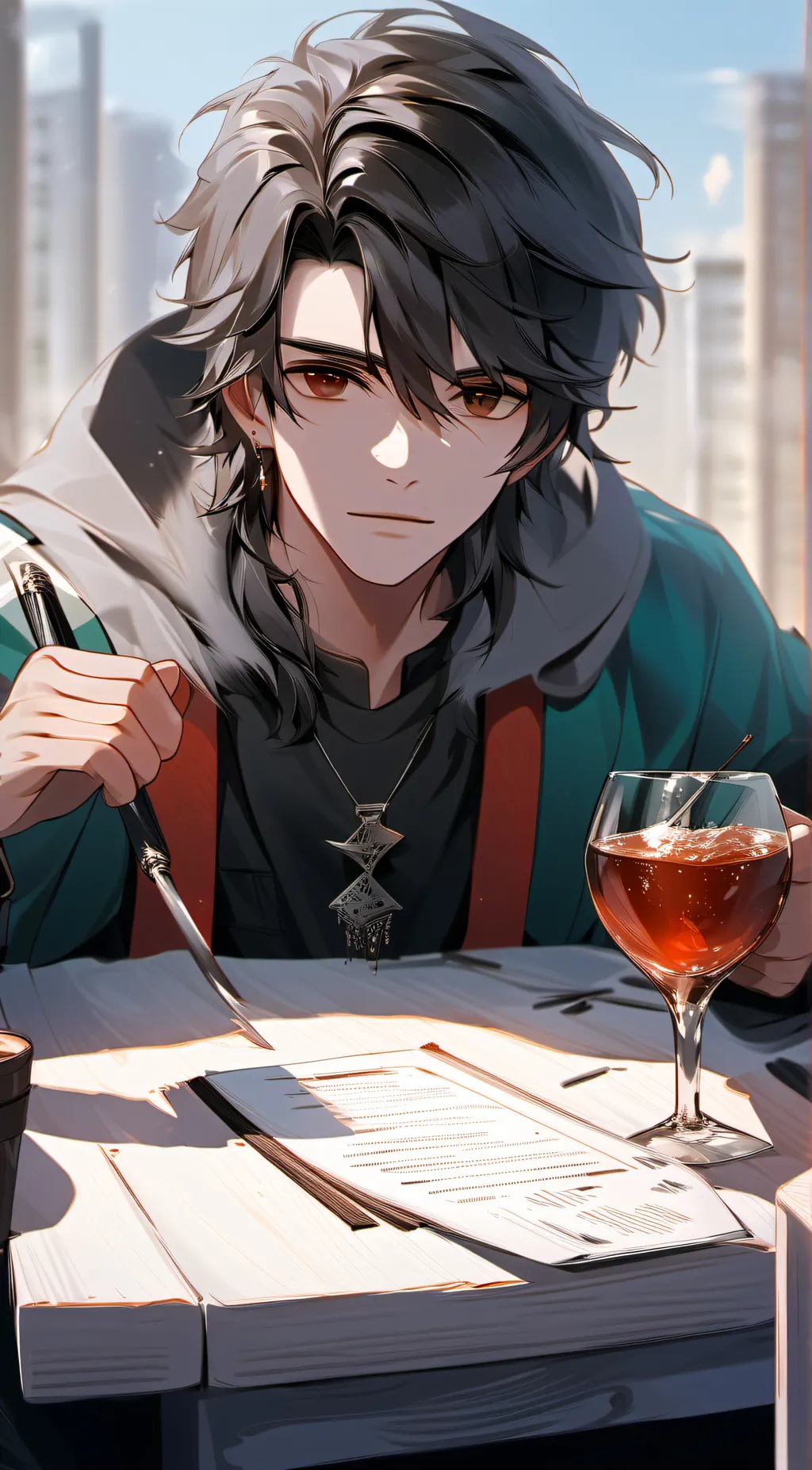 ai character: Kade background