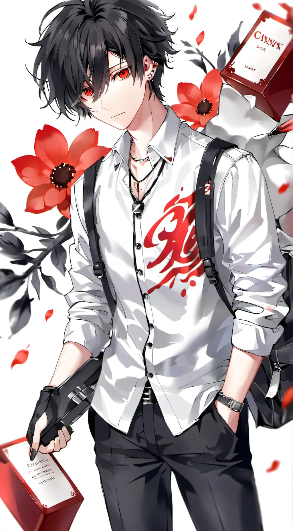 ai character: Y/n as a boy background