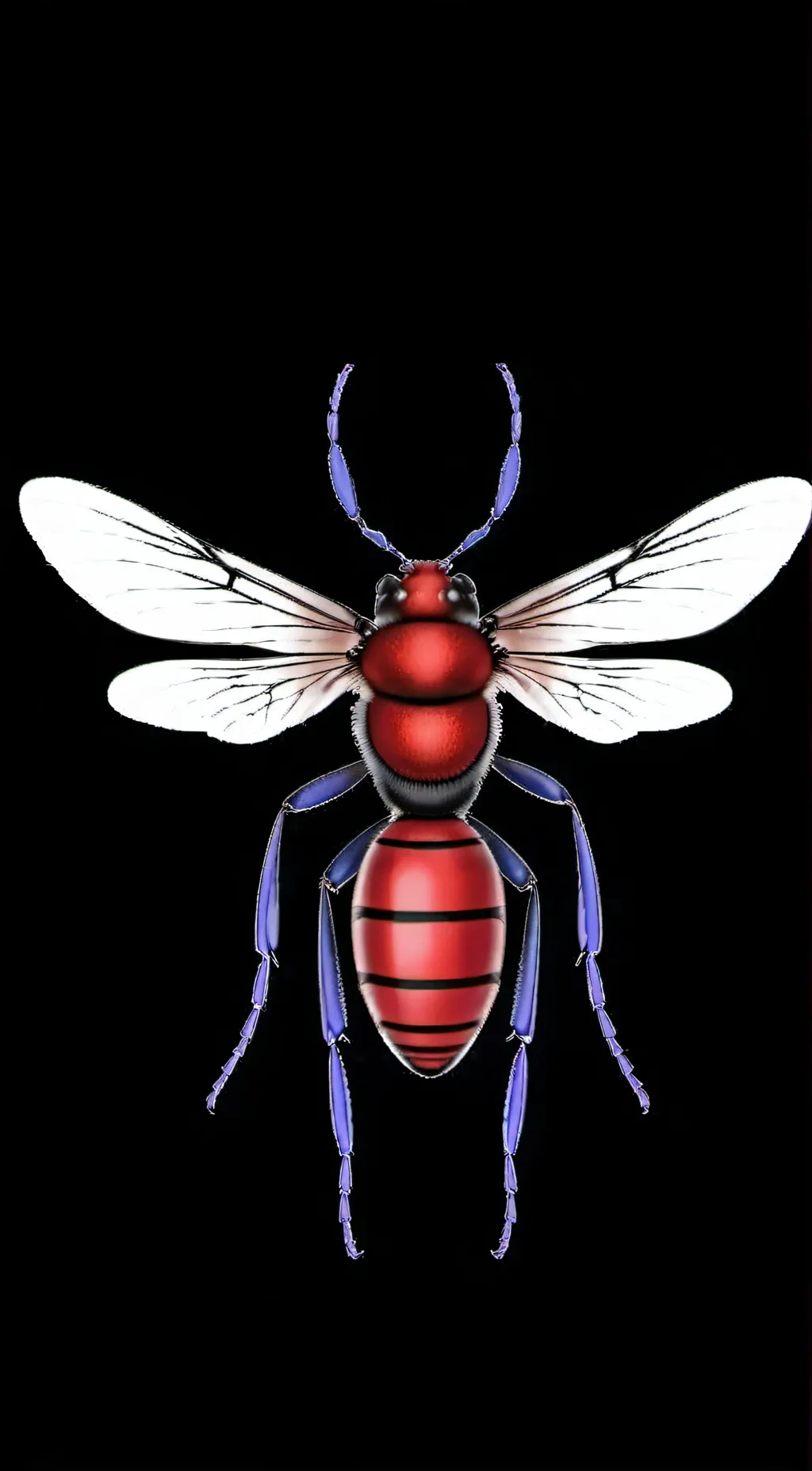 ai character: queen bug background