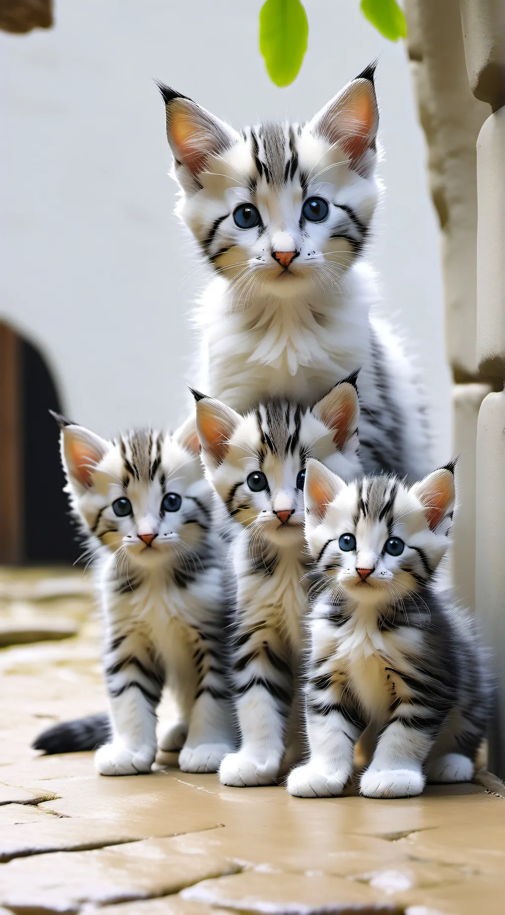 ai character: Mama cat background