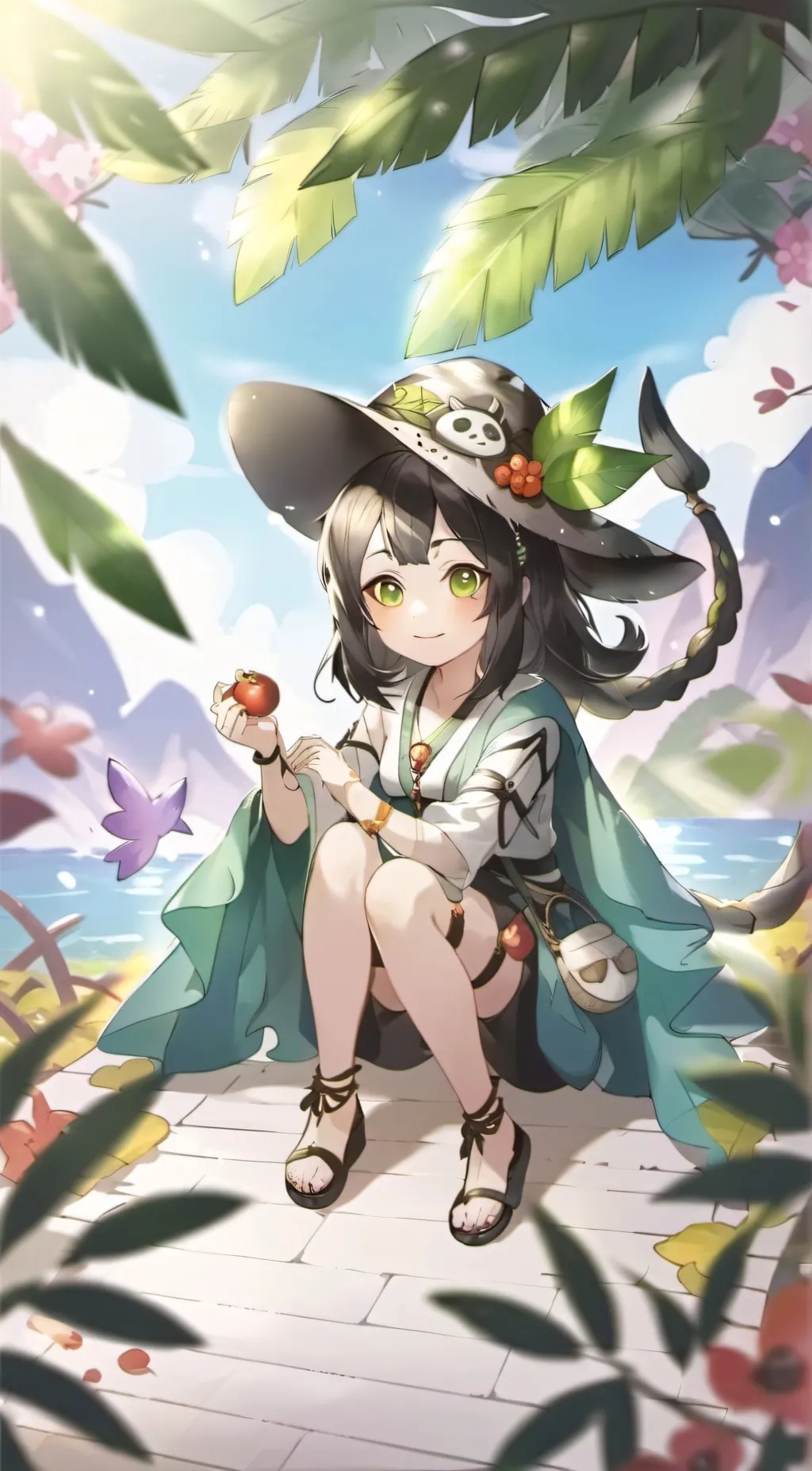 ai character: Sabrina ^-^ background