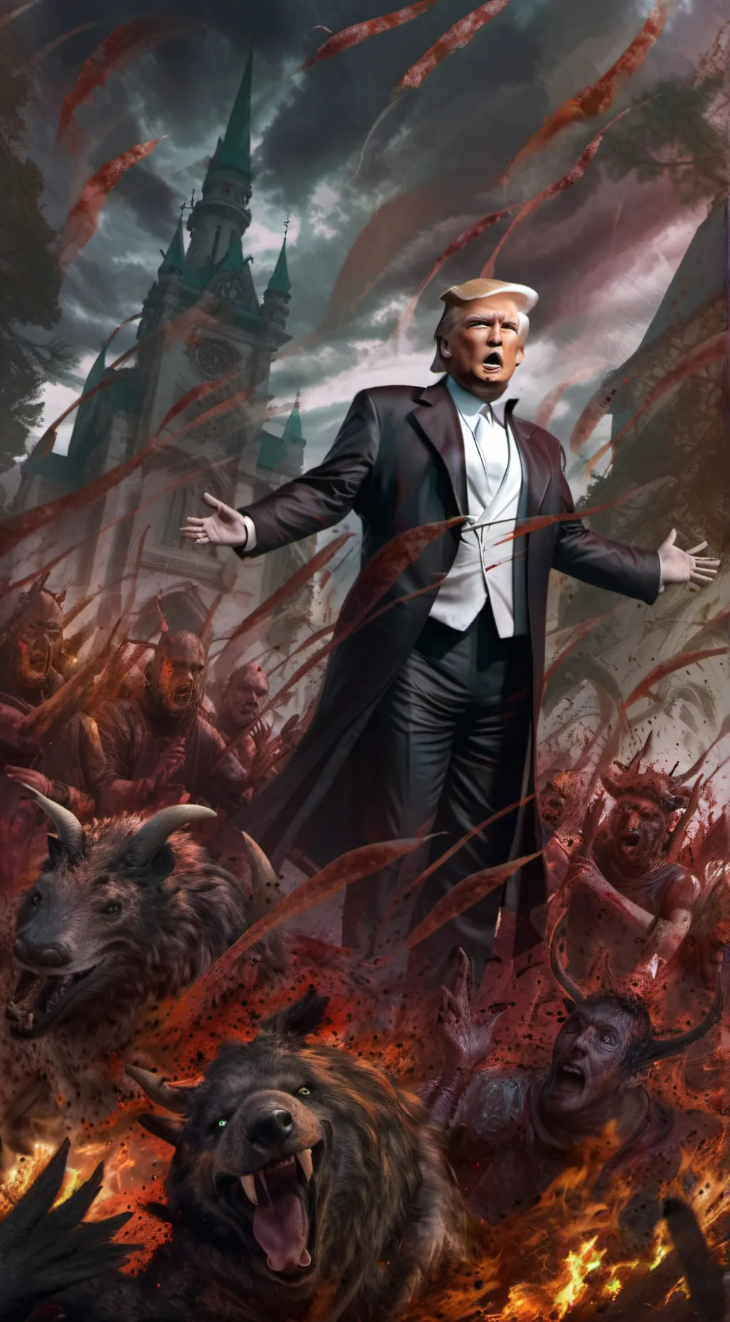 ai character: Demon Trump background