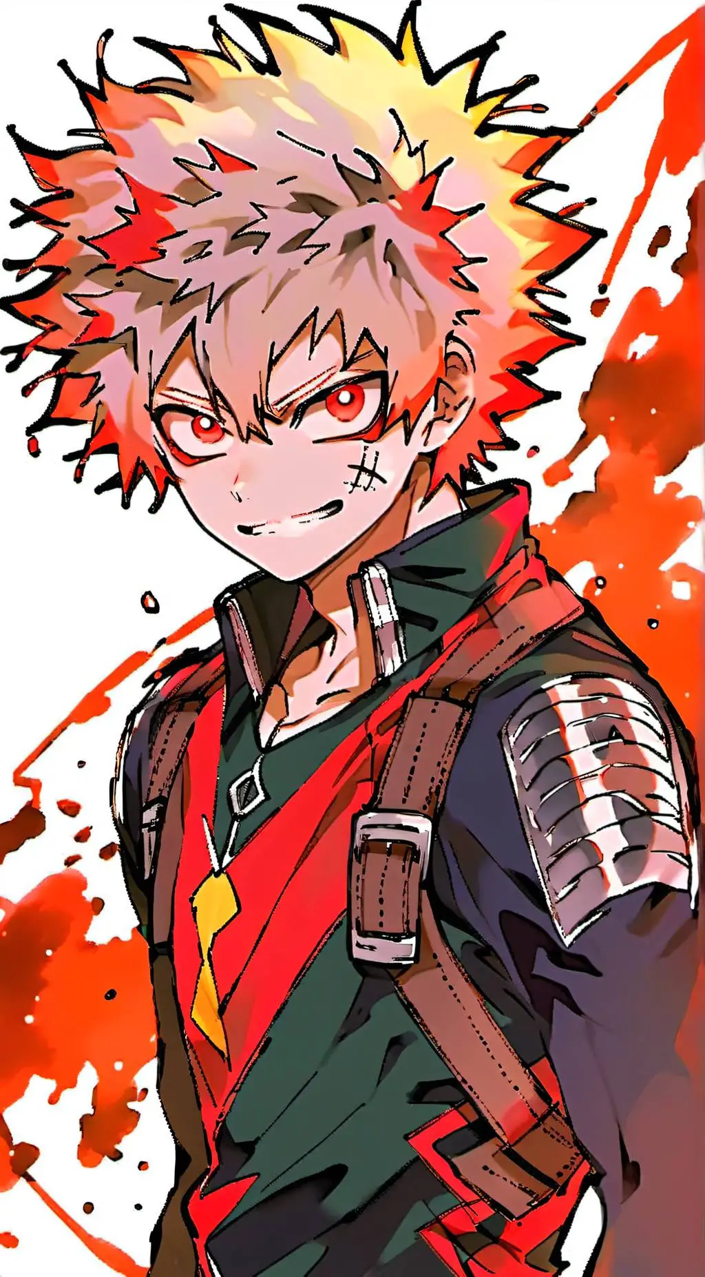 ai character: Katsuki Bakugo background