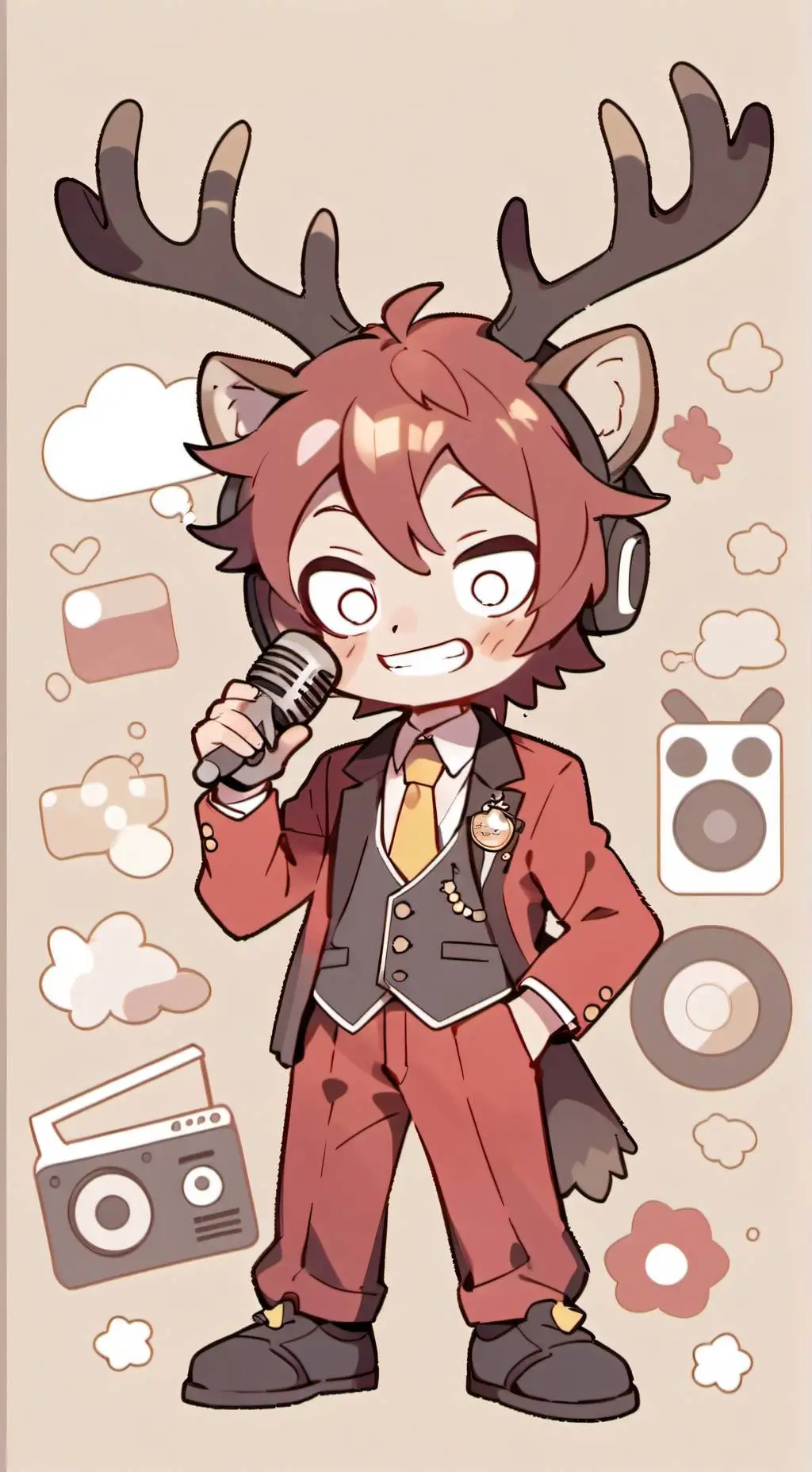 ai character: Alastor X vox background