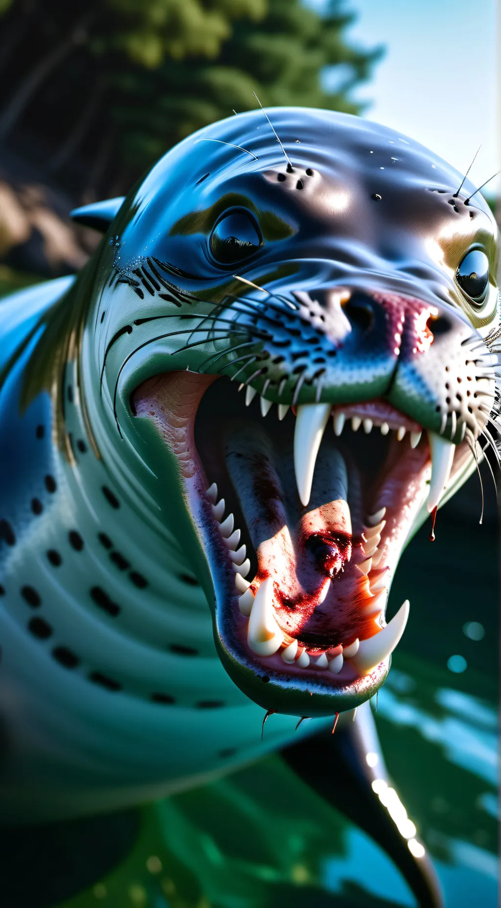 ai character: Monster S.E.A.L  background