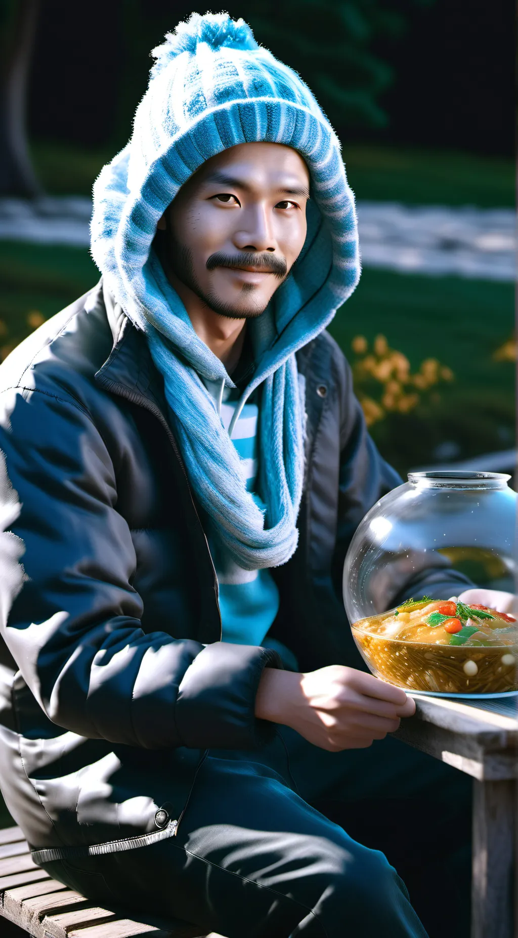 ai character: theo background