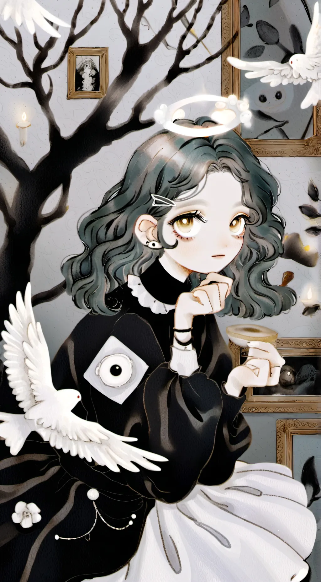 ai character: backrooms background