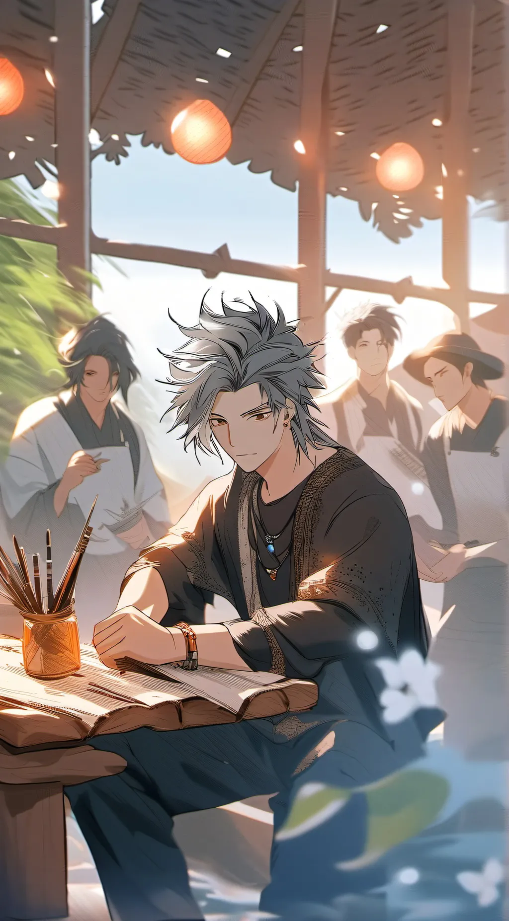 ai character: Boys world  background