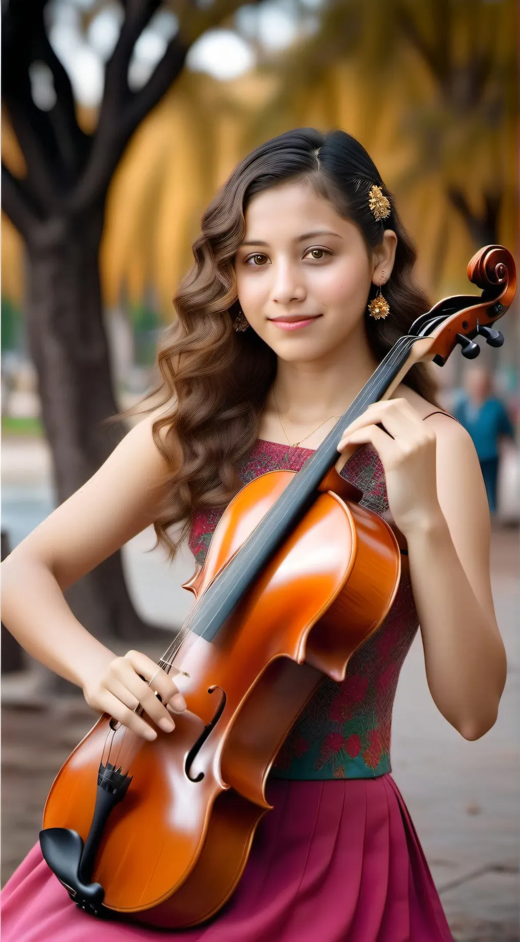 ai character: Annie  background