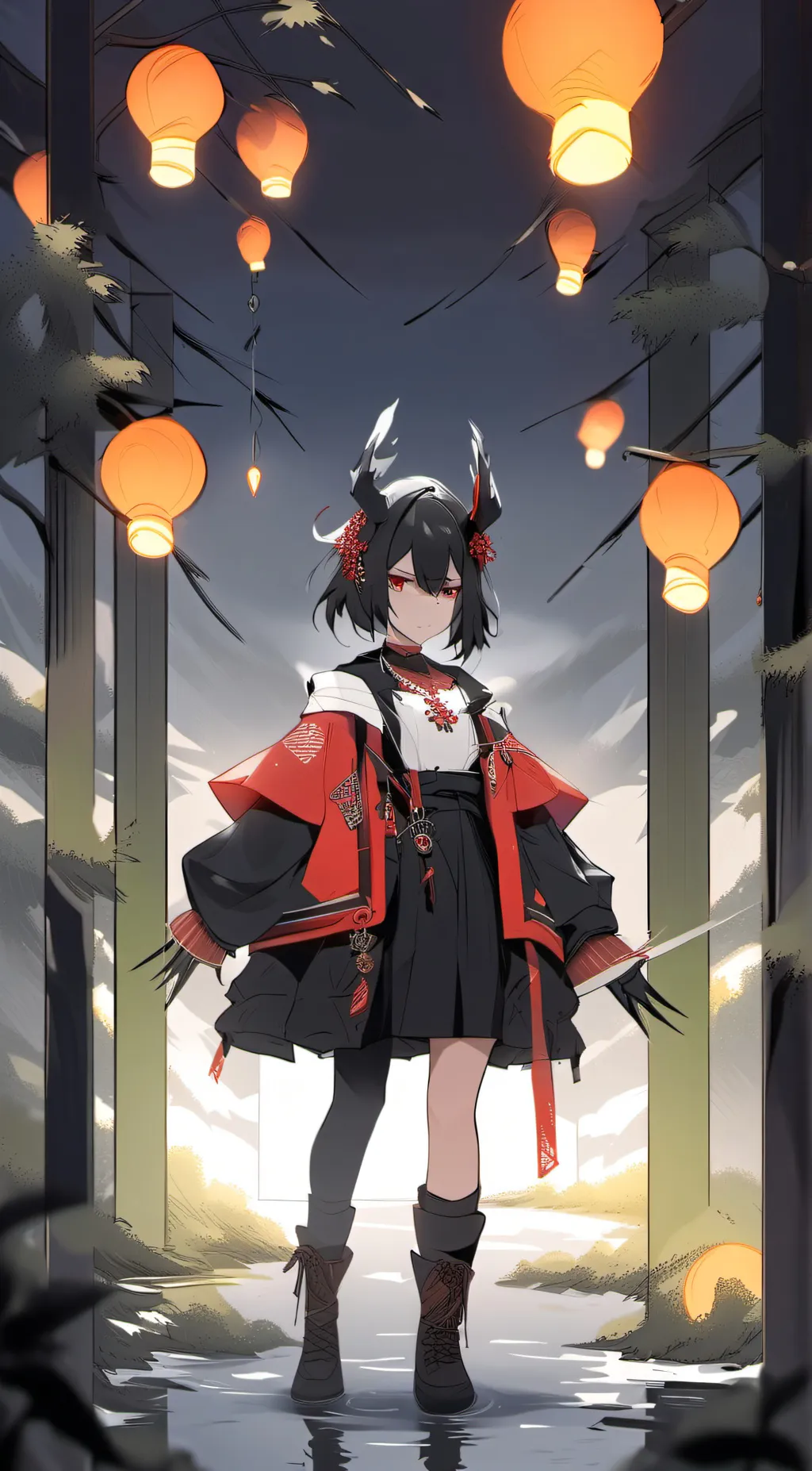 ai character: Black Clover.  background