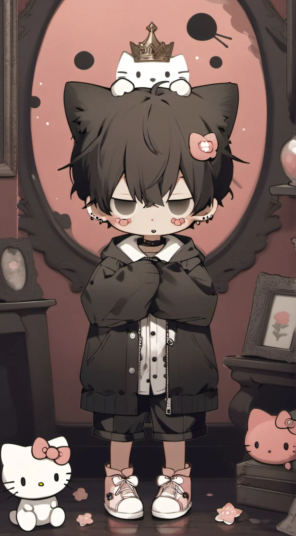 ai character: weirdcore 2 background