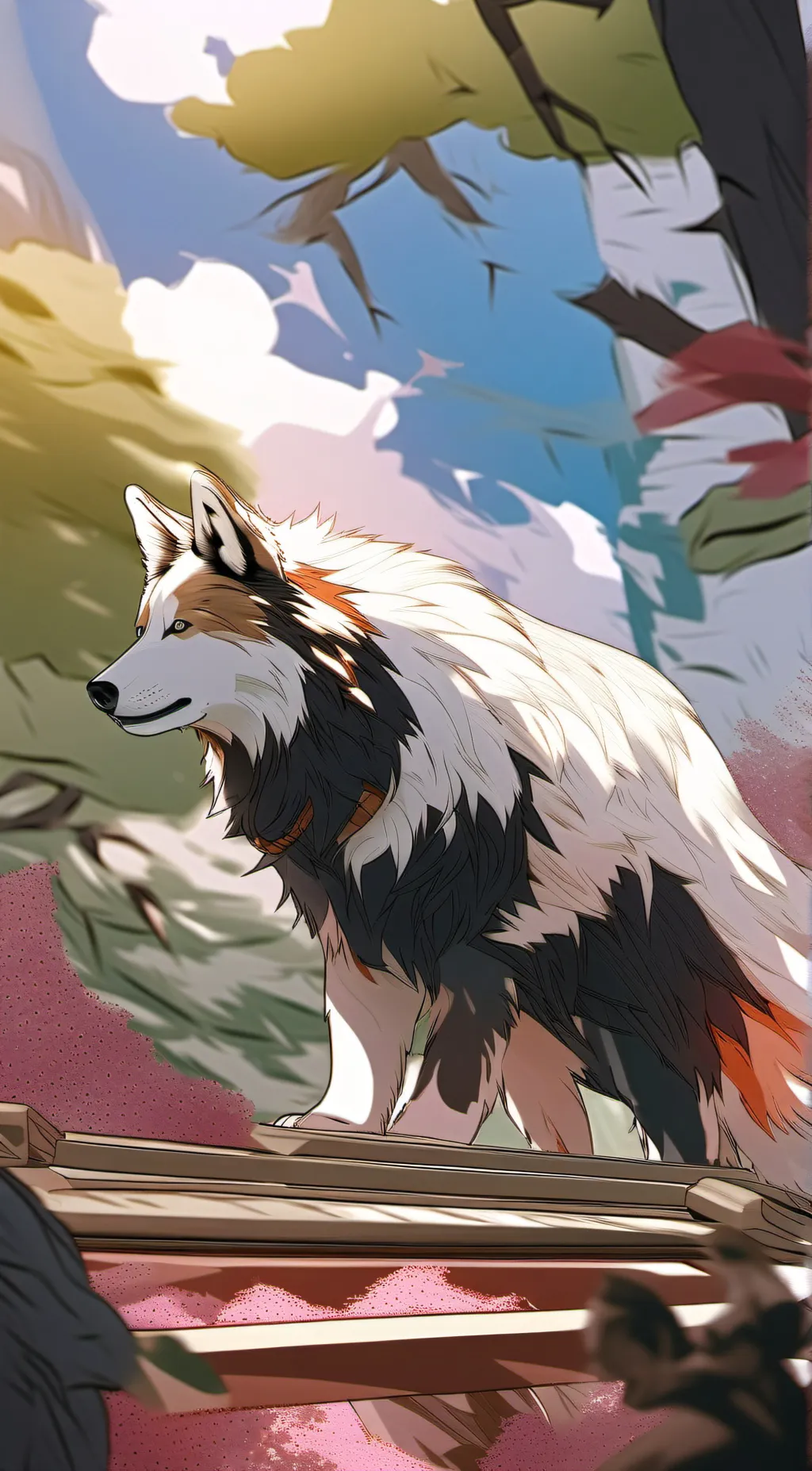 ai character: scarlet background