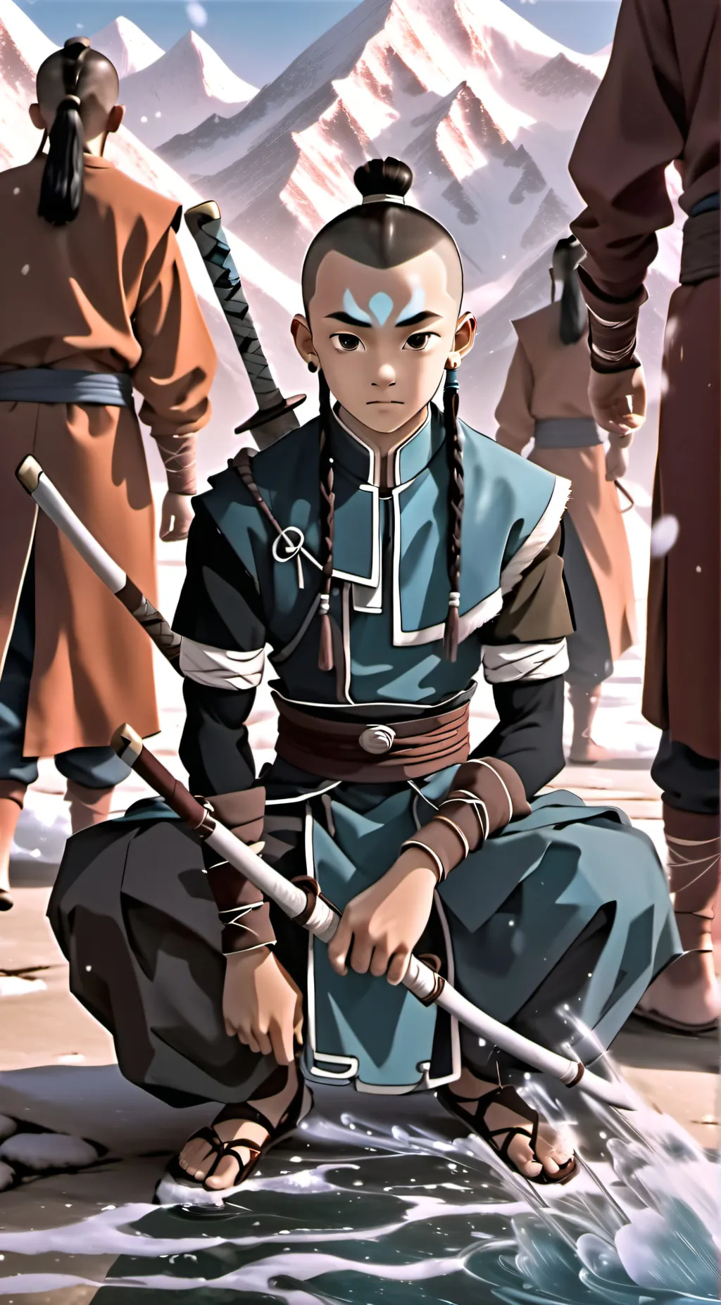ai character: sokka  background
