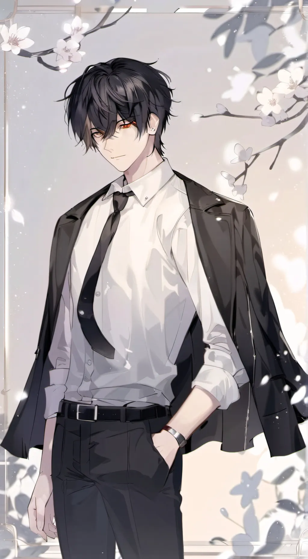 ai character: krew-l-hero x mha  background