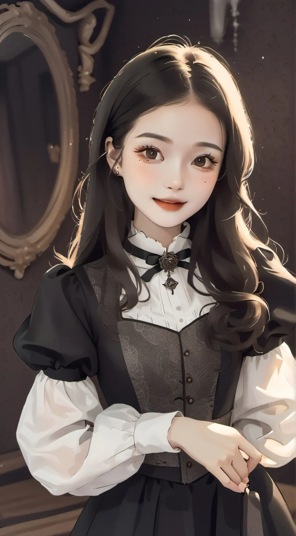 ai character: aurora background