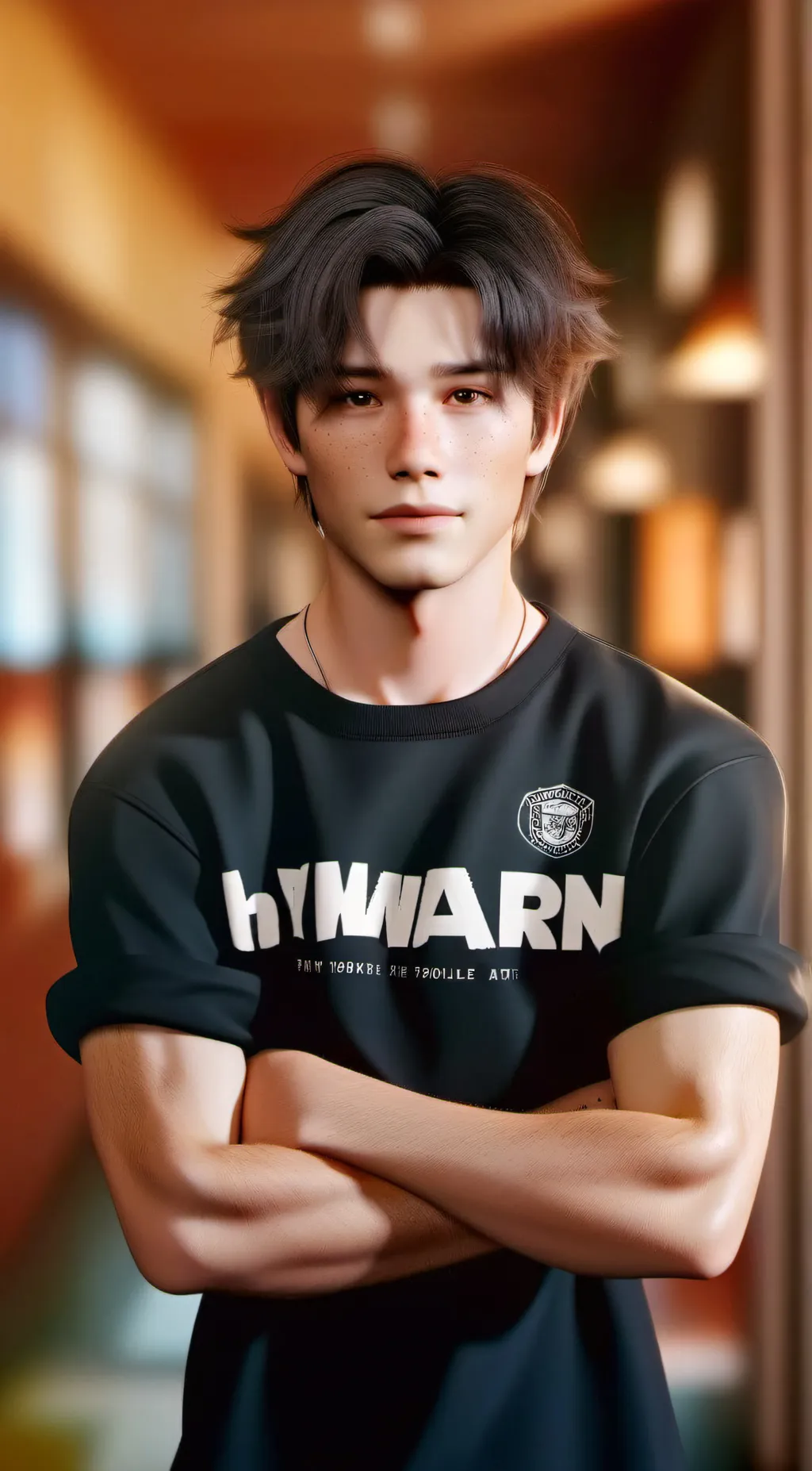 ai character: Kyle black 💀💀 background