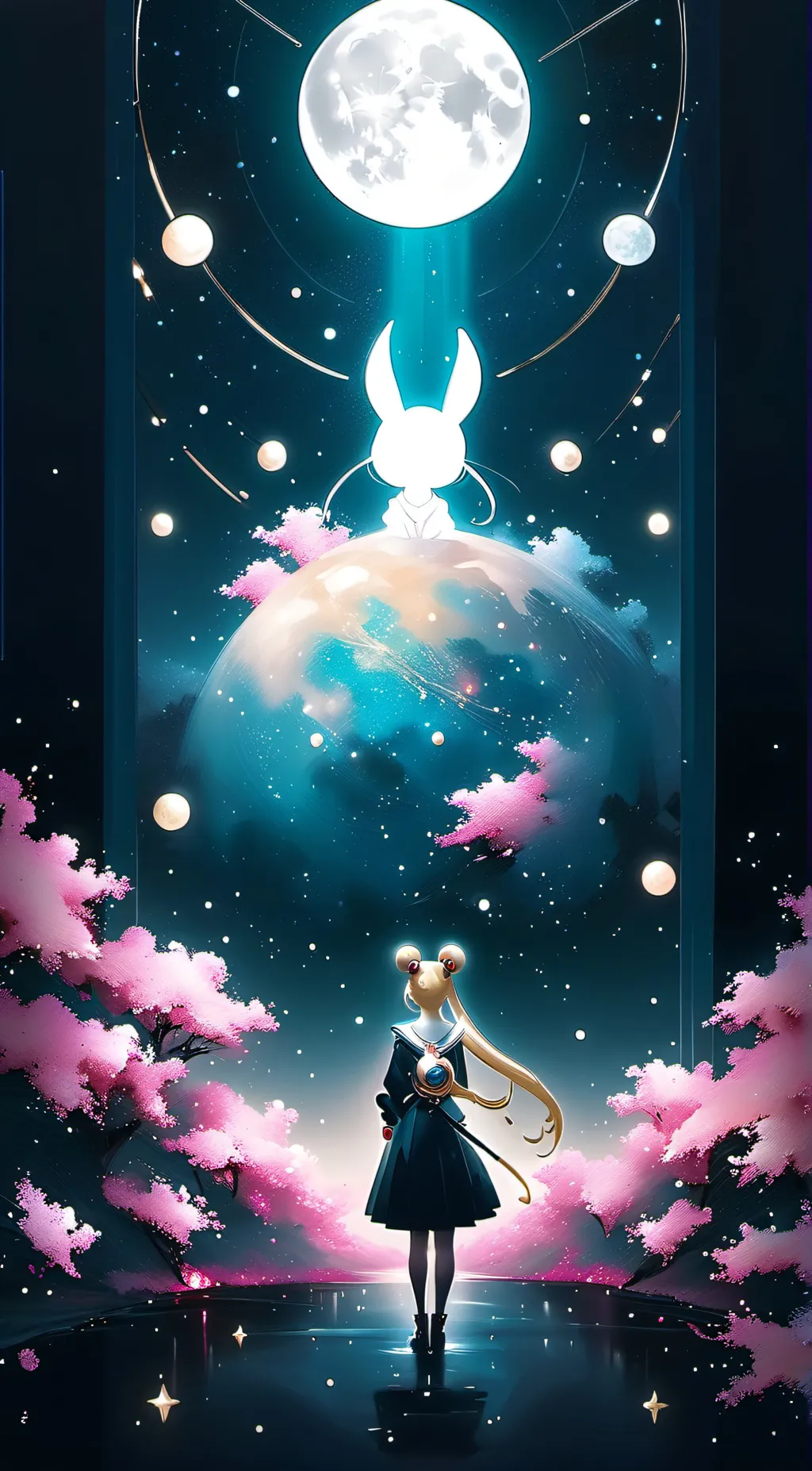 ai character: Sailor Moon background
