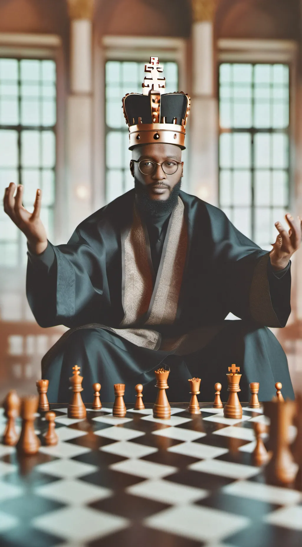 ai character: kinger  background