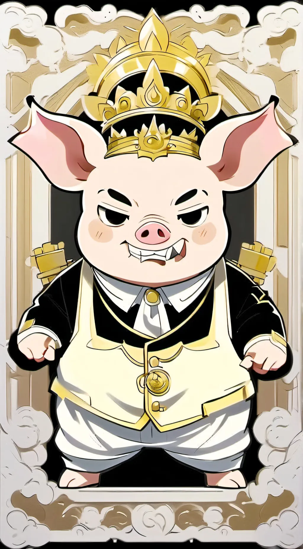 ai character: evil peppa😈 background