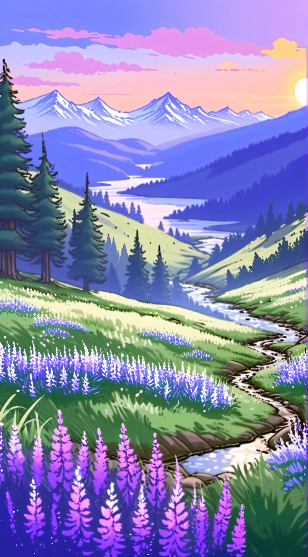 ai character: grass background