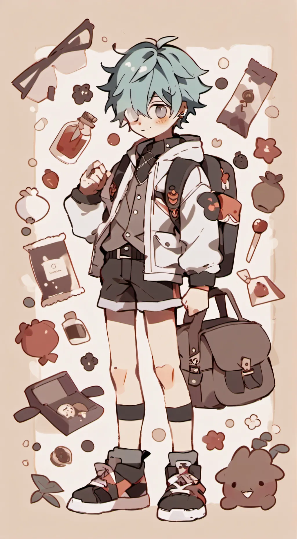 ai character: leon background