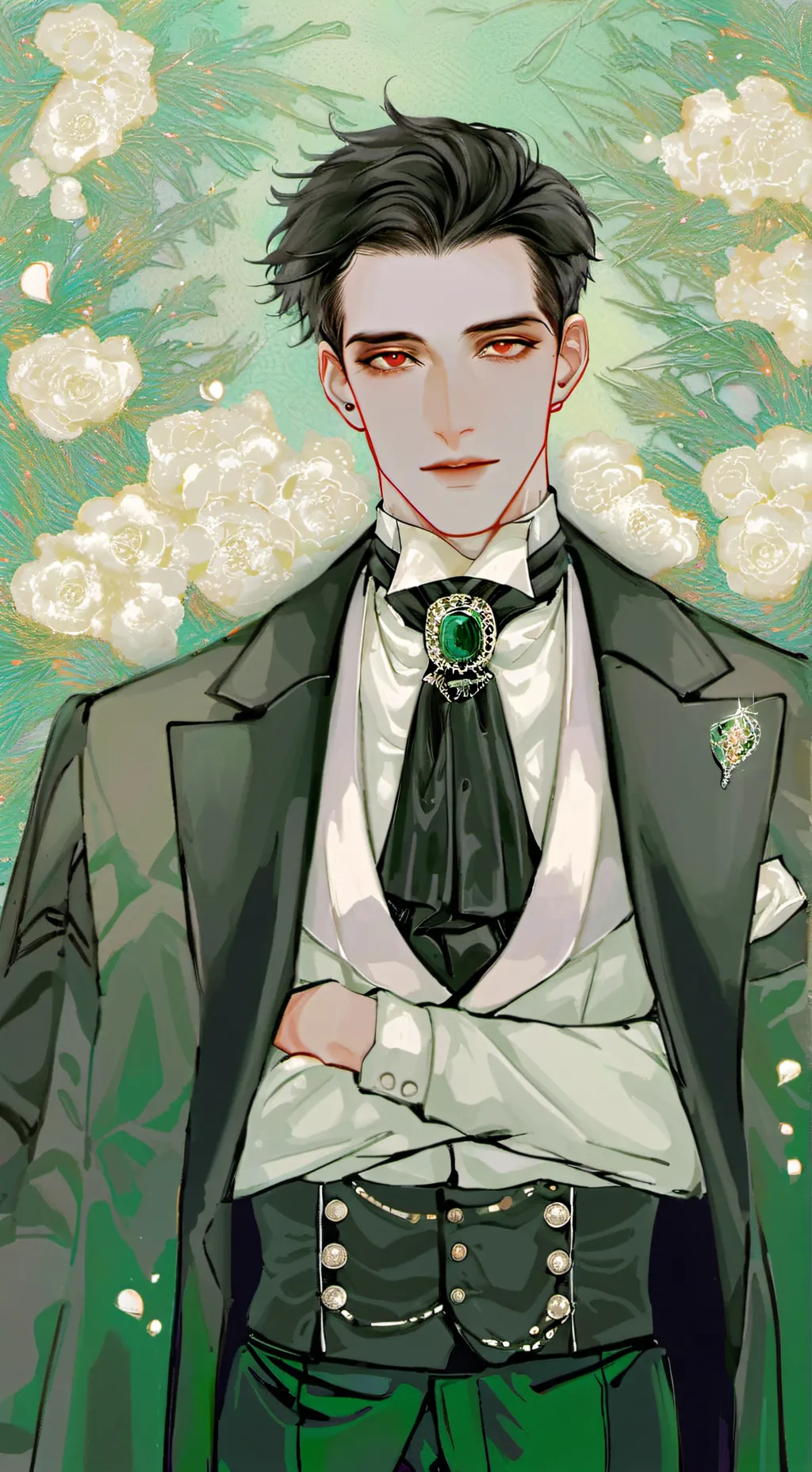 ai character: 💚ako💚 background