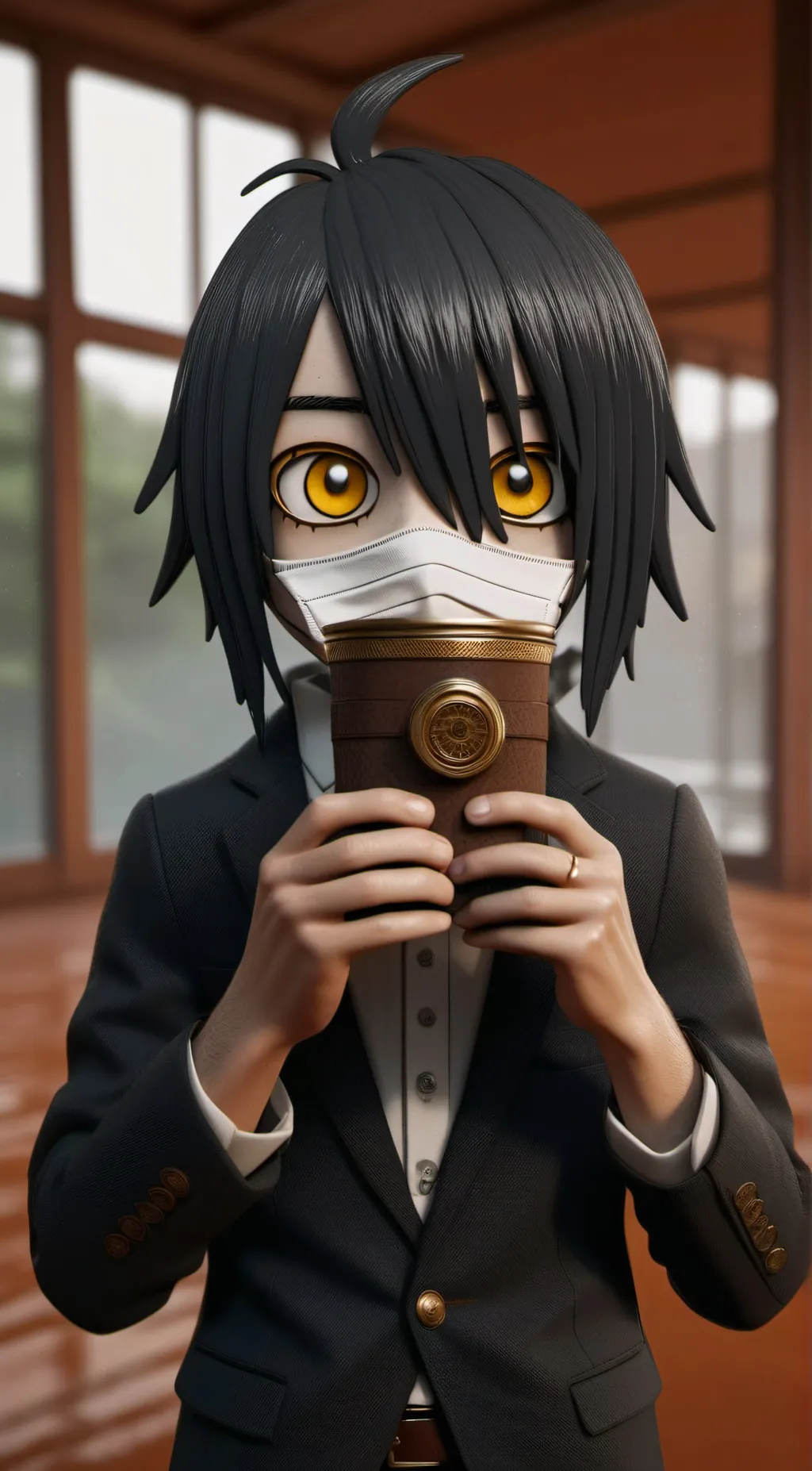 ai character: Iguro Obanai background