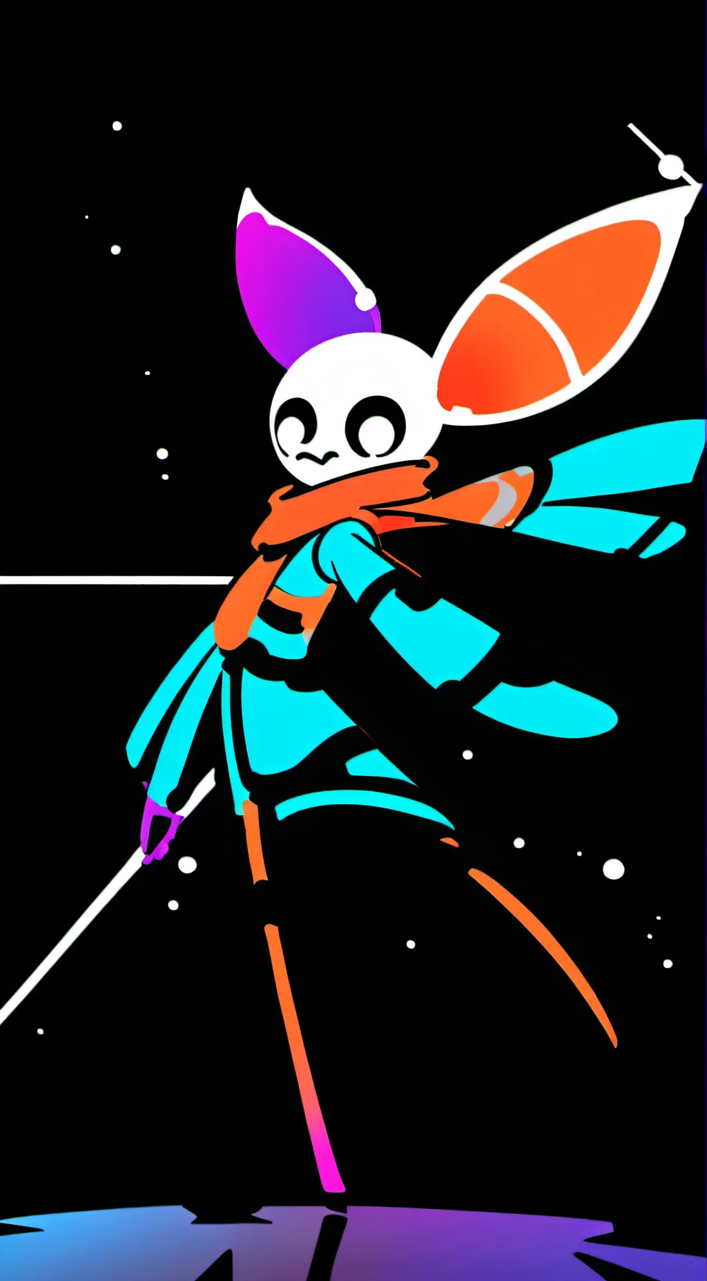 ai character: me as a bunny  background