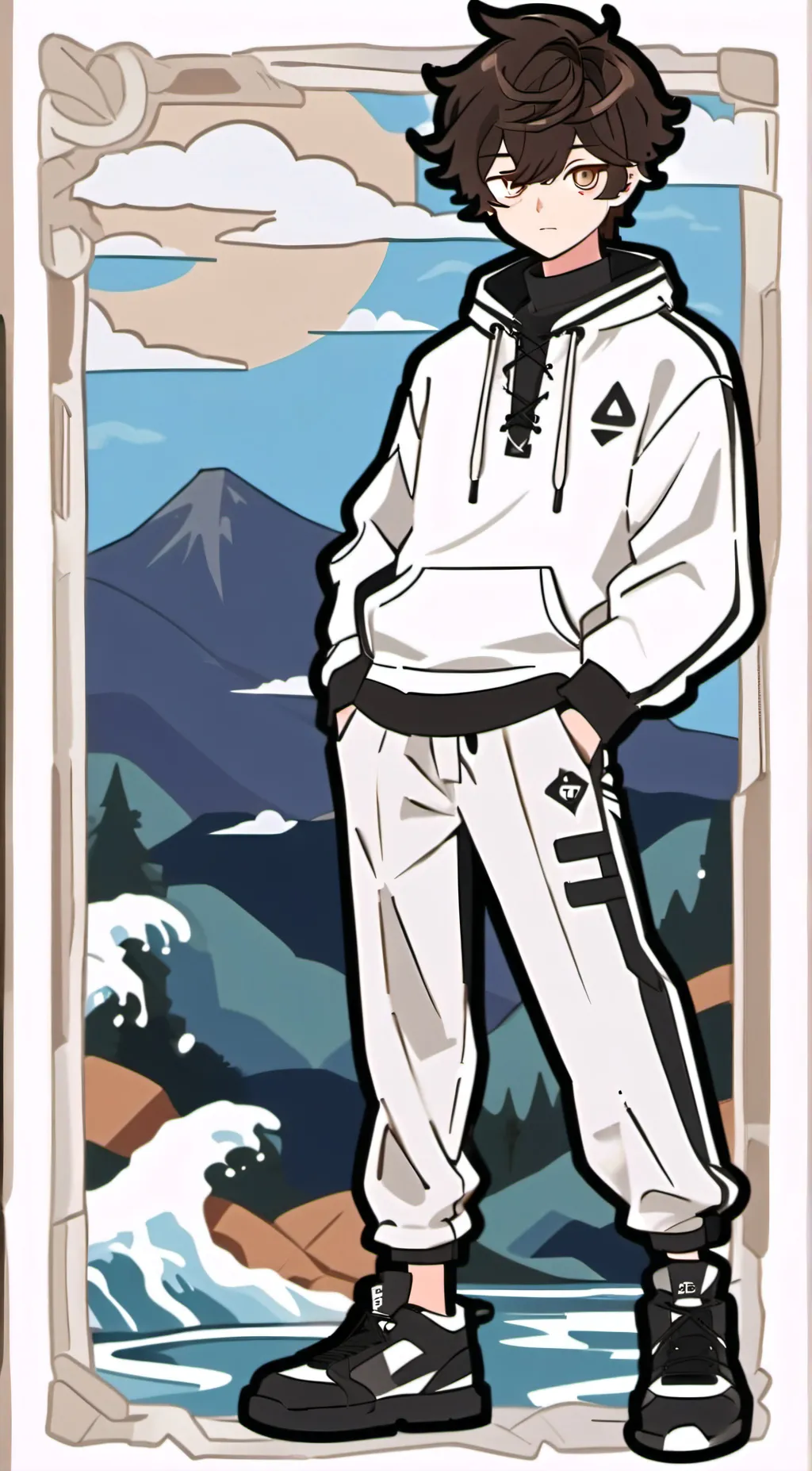 ai character: Sascha background