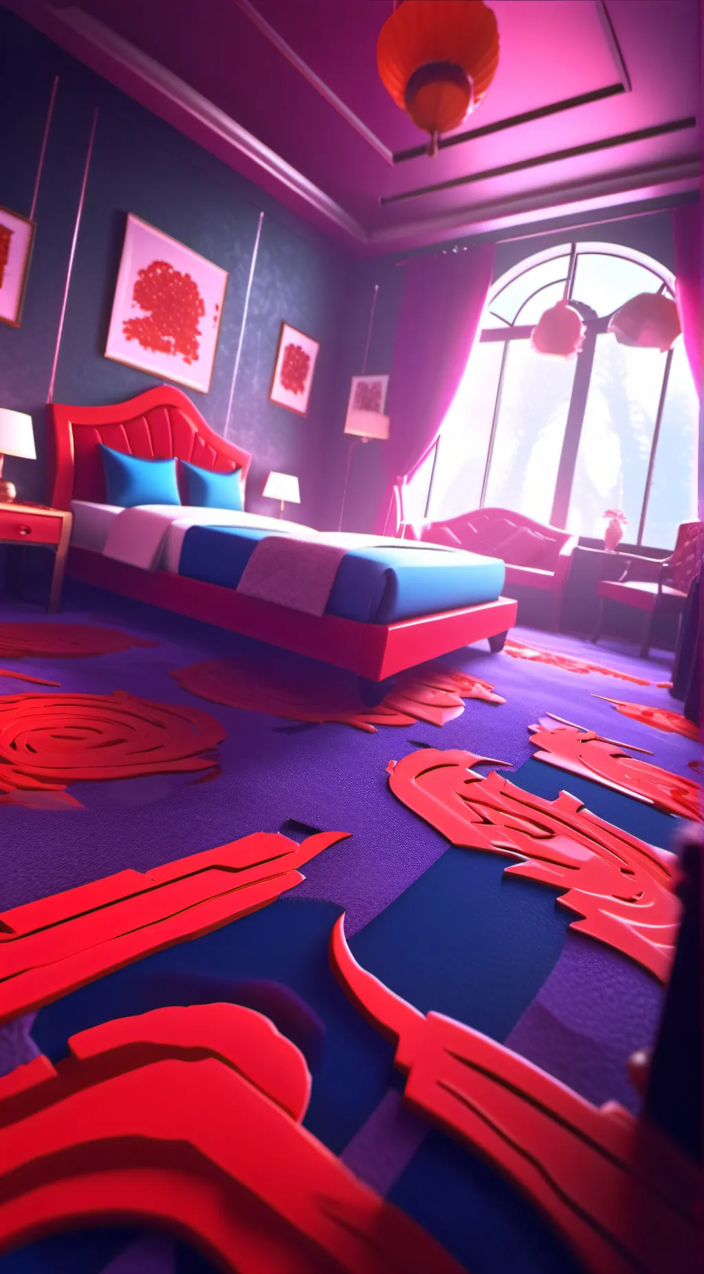 ai character: Alastor🌹✨ background