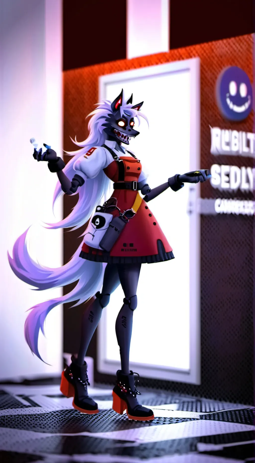 ai character: Roxanne wolf background