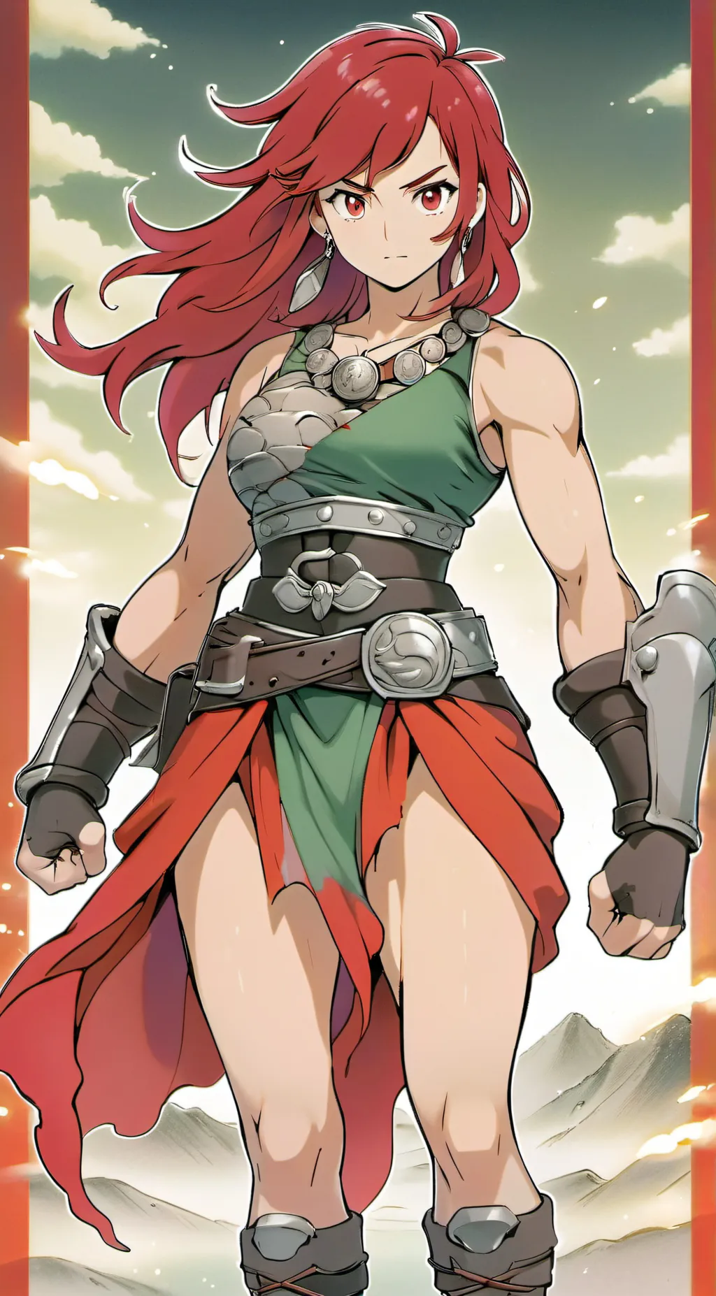 ai character: Barbaria  background