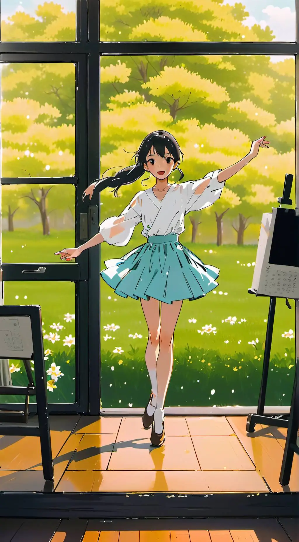 ai character: A new dancer background