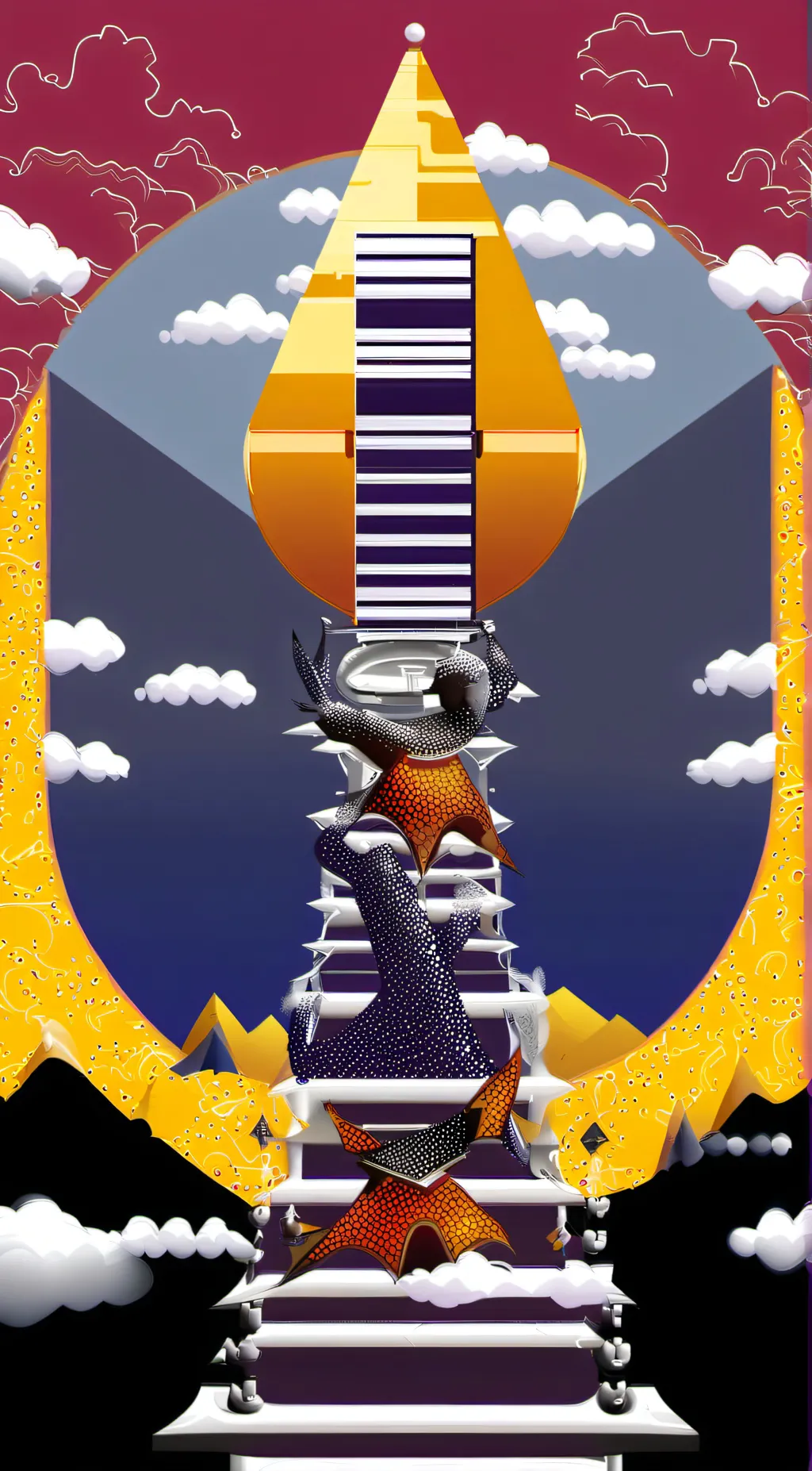 ai character: Sun background