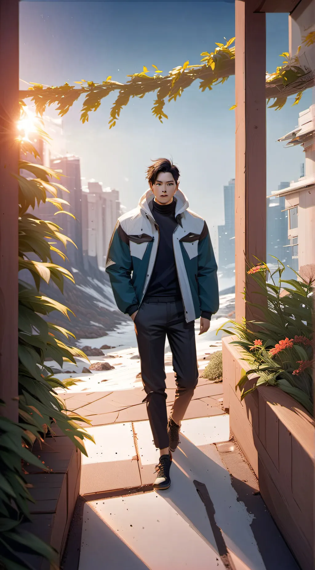 ai character: Lenox  background